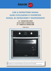 Manual de uso Fagor 5HA-196 X Horno