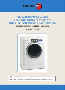 Manual Fagor FA-5812 Washing Machine