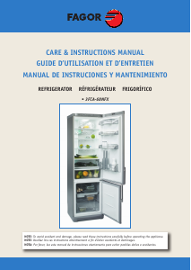 Manual de uso Fagor 3FCA-68NFX Frigorífico combinado