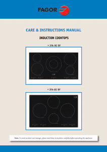 Manual Fagor IFA-90 BF Hob