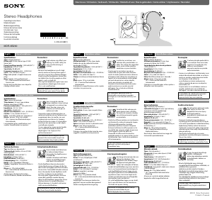 Manual Sony MDR-XB200 Auscultador