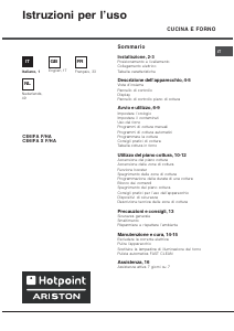 Mode d’emploi Hotpoint CE6IFA (W) F/HA Cuisinière