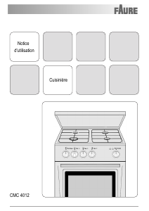 Mode d’emploi Faure CMC4012W Cuisinière