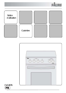 Mode d’emploi Faure CVC4076W Cuisinière