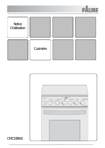 Mode d’emploi Faure CMC538W Cuisinière