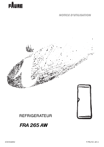 Mode d’emploi Faure FRA265AW Réfrigérateur