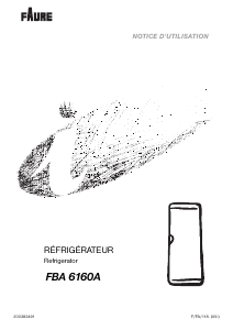 Mode d’emploi Faure FBA6160A Réfrigérateur