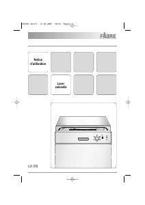 Mode d’emploi Faure LVI578 Lave-vaisselle