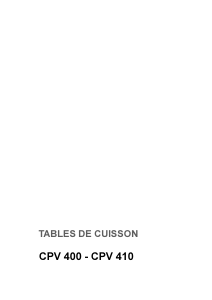 Mode d’emploi Faure CPV400B Table de cuisson