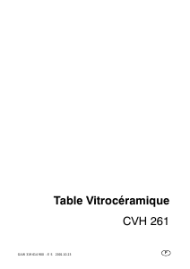 Mode d’emploi Faure CVH261N Table de cuisson