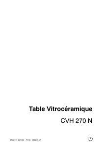 Mode d’emploi Faure CVH270N Table de cuisson