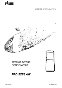 Mode d’emploi Faure FRD2278AW Réfrigérateur combiné