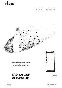 Mode d’emploi Faure FRB426MS Réfrigérateur combiné