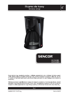 Instrukcja Sencor SCE 5000WH Ekspres do kawy