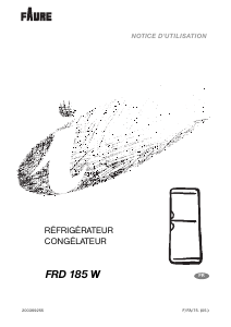 Mode d’emploi Faure FRD185W Réfrigérateur combiné