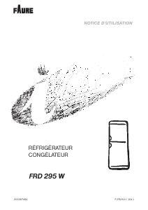 Mode d’emploi Faure FRD295W Réfrigérateur combiné