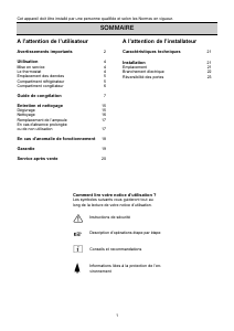 Mode d’emploi Faure FRC373AW Réfrigérateur combiné