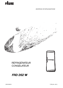 Mode d’emploi Faure FRD262W Réfrigérateur combiné