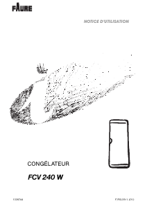 Mode d’emploi Faure FCV240W Congélateur