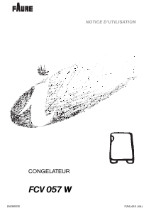 Mode d’emploi Faure FCV057W Congélateur