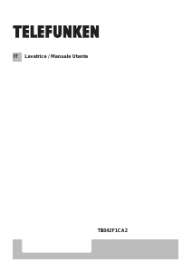 Manuale Telefunken TK1042F1CA2 Lavatrice