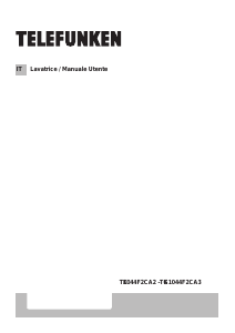 Manuale Telefunken TK1044F2CA2 Lavatrice