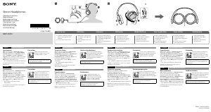 Návod Sony MDR-ZX310 Slúchadlá