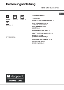 Manual Hotpoint CP9VP6 DE/HA Range