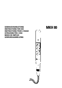 Manual de uso Sennheiser MKH 80 Micrófono