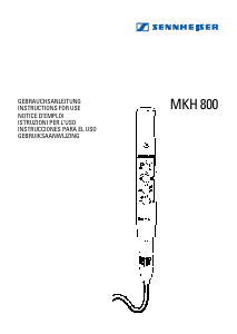 Mode d’emploi Sennheiser MKH 800 Microphone