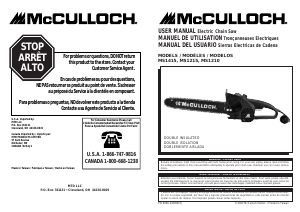 Manual McCulloch MS1210 Chainsaw