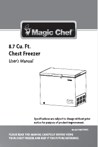 Manual Magic Chef HMCF9W3 Freezer