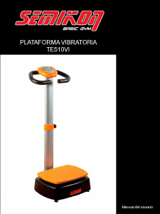 Manual de uso Semikon TE510VI Plataforma vibratoria