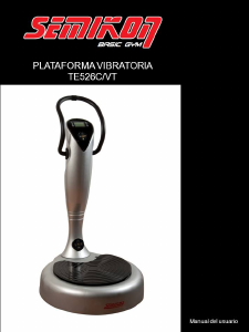 Manual de uso Semikon TE526C Plataforma vibratoria