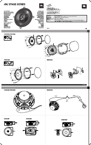 Посібник JBL Stage 600CE Автомобільний динамік