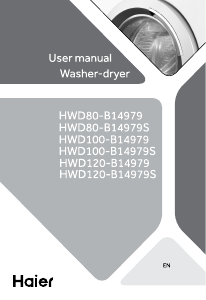 Manual de uso Haier HWD80-B14979 Lavasecadora