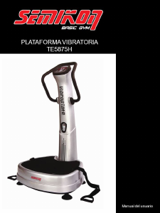 Manual de uso Semikon TE5875H Plataforma vibratoria