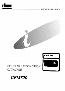 Mode d’emploi Faure CFM720M Four