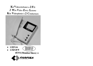 Manual Farfisa 1 FEV/4 Intercom System