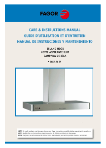 Manual de uso Fagor 5CFB-36 IX Campana extractora