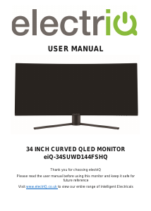 Manual ElectriQ eiQ-34SUWD144FSHQ LED Monitor