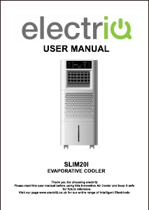 Manual ElectriQ Slim20i Fan