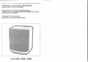 Mode d’emploi Calor 6294 Chauffage