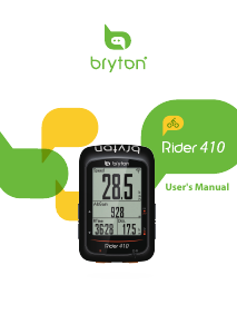 Manual Bryton Rider 410 Cycling Computer