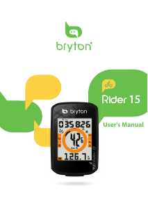 Mode d’emploi Bryton Rider 15 Compteur vélo