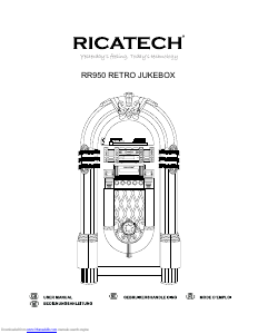 Manual Ricatech RR950 Jukebox