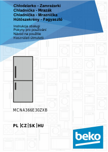 Használati útmutató BEKO MCNA366E30ZXB Hűtő és fagyasztó