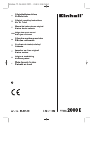 Priručnik Einhell RT-HA 2000 E Toplinska puška