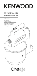 Посібник Kenwood HM680 Chefette Ручний міксер