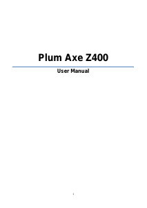 Handleiding Plum Z400 Axe Mobiele telefoon